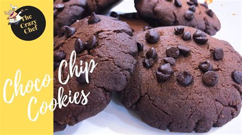 Healthy Eggless Chocolate Chip Cookies Recipe Made With Whole Wheat