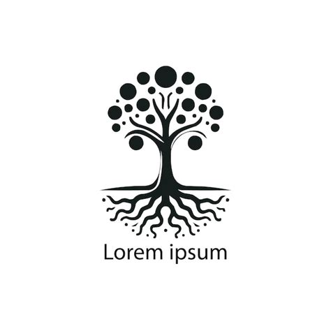 Baum Logo Design Premium Vektor