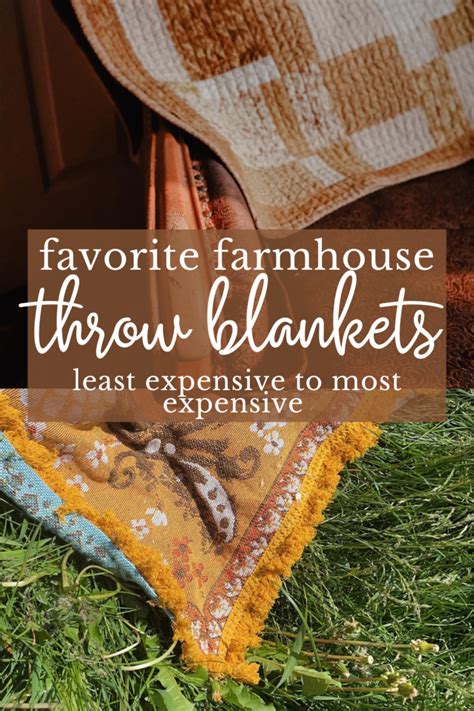 My Favorite Farmhouse Throw Blankets - Wilson Homestead