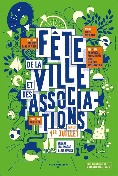 Affiche Fête De La Ville Et Des Associations Affiche Affiche