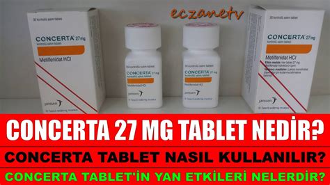 Concerta 27 Mg Tableti Nedir Concerta Tablet In Yan Etkileri Nedir