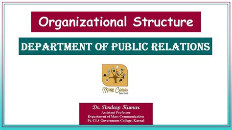 232 Organisational Structure Of Public Relations Department YouTube