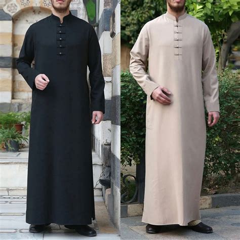 Muslim Men Eid Jubba Thobe Saudi Arabia Kaftan Pour Homme Etsy