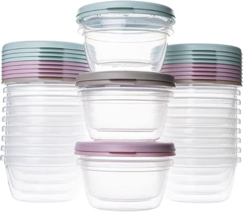 QILZO Lot de 24 boîtes à repas alimentaires 250 ml Sans BPA Passe