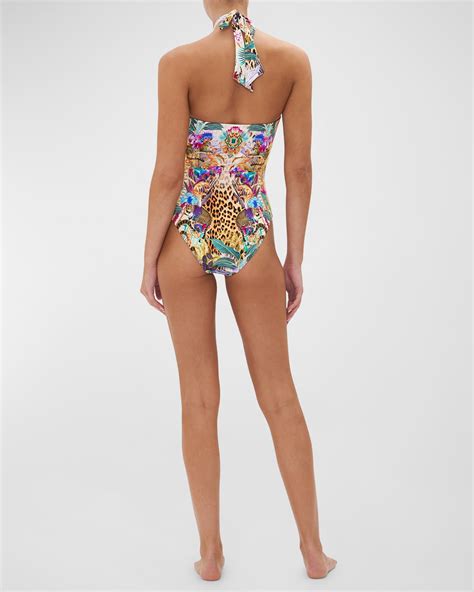 Camilla Merry Go Round Bandeau One Piece Swimsuit Neiman Marcus