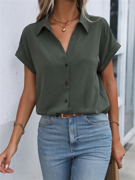 Women S Blouses Shirts Online Shein Uk