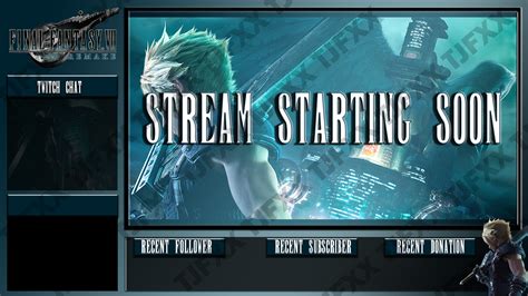 Final Fantasy Vii Remake Twitch Overlay Instant Download Etsy