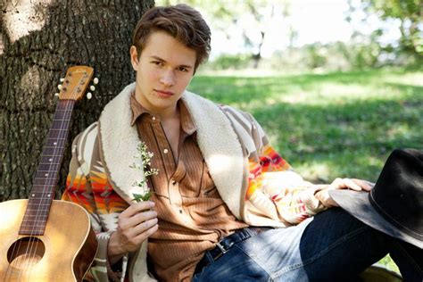 Ansel Elgort posed for a calendar to raise money when he was in high ...