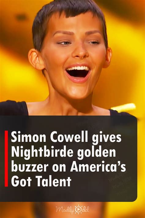 Simon Cowell Gives Nightbirde Golden Buzzer On Americas Got Talent In