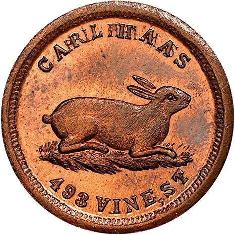 Civilwartokens Oh Bj A Ngc Ms Rb Bunny Rabbit Cincinnati