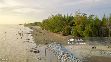 High View Of Sepang Beach Selangor Malaysia High-Res Stock Photo ...