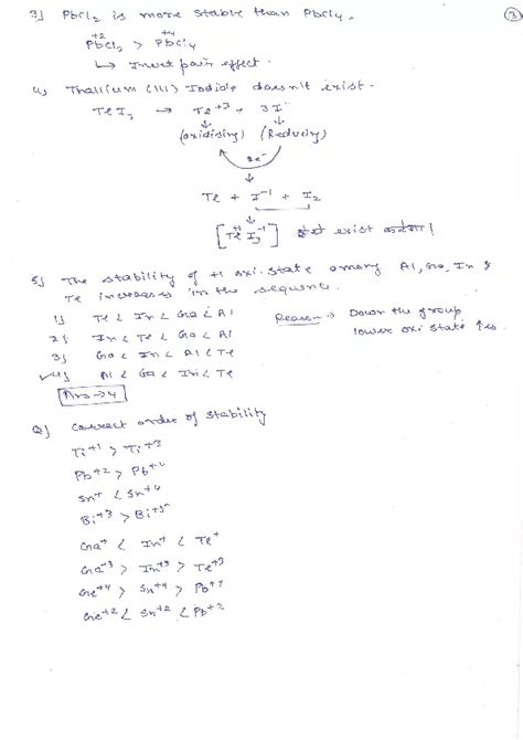 Inert Pair Effect Notes - Edubirdie