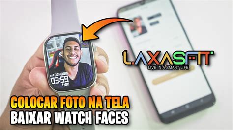 Como Colocar FOTO NA TELA Do Smartwatch No App LaxasFit S9 Max Ou