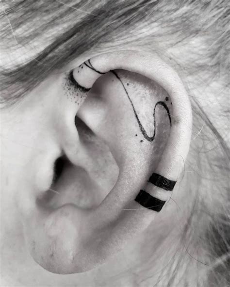 Fine Line Work Ear Tattoo Artofit