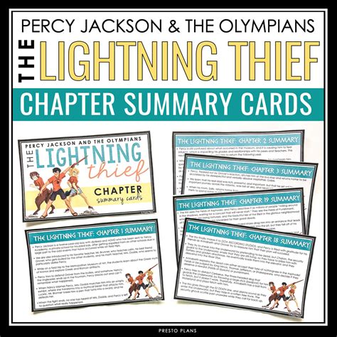 Percy Jackson And The Olympians The Lightning Thief Chapter Summary Ca