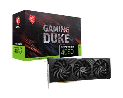 MSI GeForce RTX 4060 8G GAMING DUKE 3X