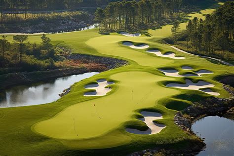 The Green Area Of Golf Course Background, Gyeonggi Do, High Resolution ...