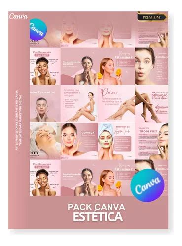 Pack Canva Estética Artes Profissionais E Editáveis Mercadolivre