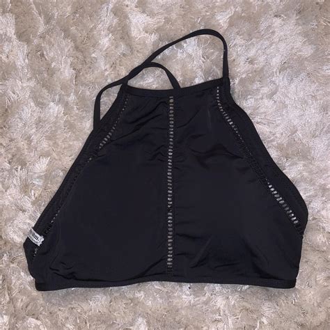 Rhythm Women S Black Bikini And Tankini Tops Depop