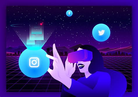 Social Media Virtual Reality On Behance