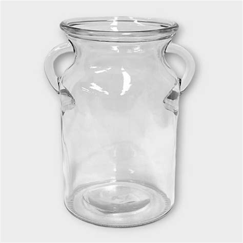 Glass Milk Churn 18cm Glassware Home Decor Wholesale Florist