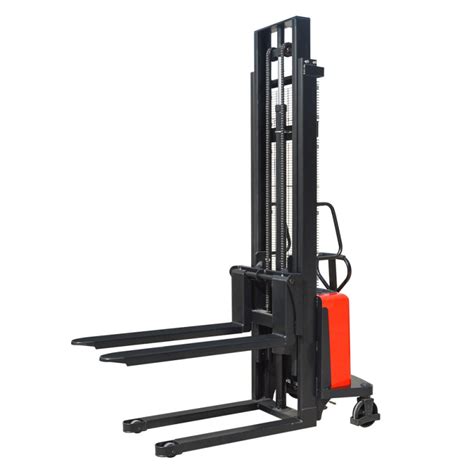 Semi Electric Stacker Material Lift 118 Lifting Height With Adjustable