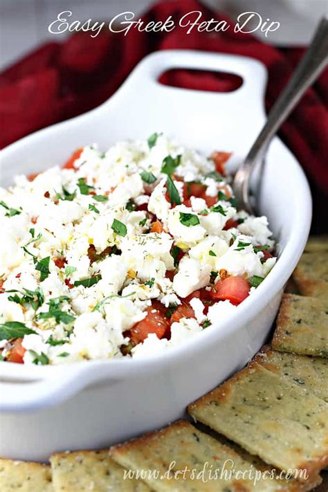 Easy Greek Feta Dip Let S Dish Recipes