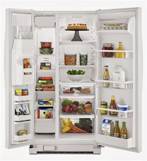 Whirlpool Refrigerator Brand: Whirlpool 22 CF Side By Side Refrigerator