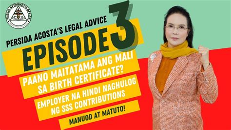 Paano Maitatama Ang Mali Sa Birth Certificate Employer Na Hindi