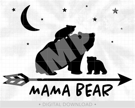 Mama Bear Svg Mama Svg Momma Bear Svg Mommy Svg Mothers - Etsy