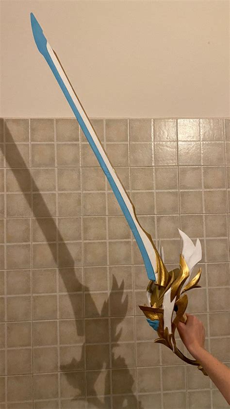 Genshin Impact Aquila Favonia Sword Finished Replica Prop for - Etsy