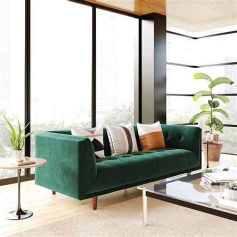 Green Velvet Sofas That Make A Bold Statement Stunning Homes