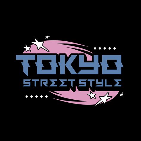 Tokyo Japan Y2k Streetwear T Shirt Slogan Typography Style Logo Vector