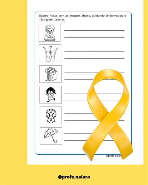 Atividade Setembro Amarelo 5 Ano