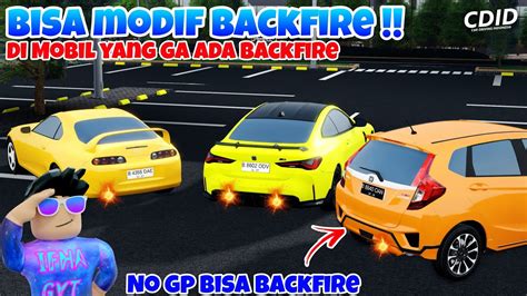 MOBIL CDID BISA DI MODIF JADI PUNYA BACKFIRE BRUTAL Roblox CDID