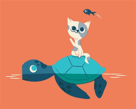 Cat on a Turtle | Jay Fleck