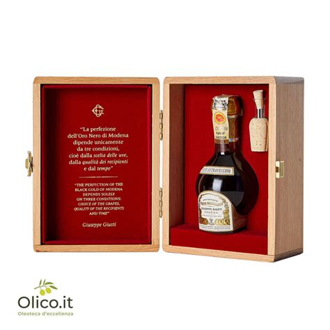 Wooden Box Giusti Balsamic Vinegar Modena Dop Extra Vecchio 25 Years