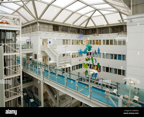 Atrium And Corridor At The Chelsea And Westminster Hospital London UK