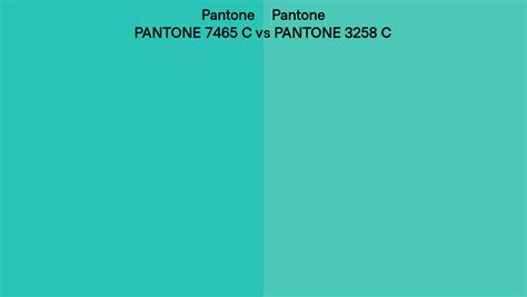 Pantone 7465 C Vs PANTONE 3258 C Side By Side Comparison