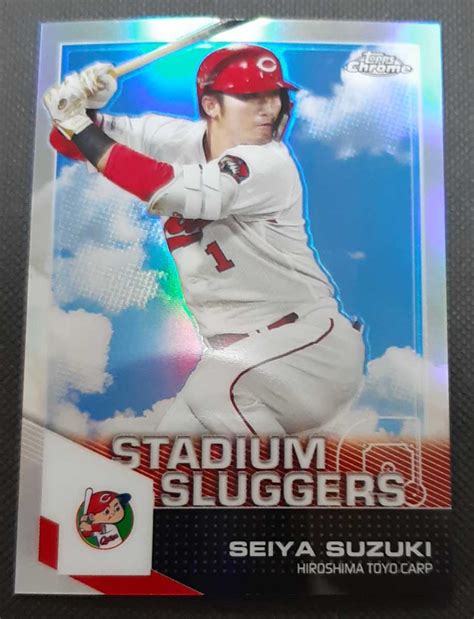 Yahooオークション Topps Chrome Npb 2021 鈴木誠也 Stadium Sluggers