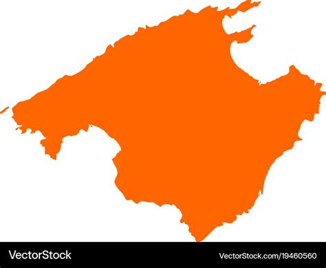 Map Of Mallorca Royalty Free Vector Image Vectorstock