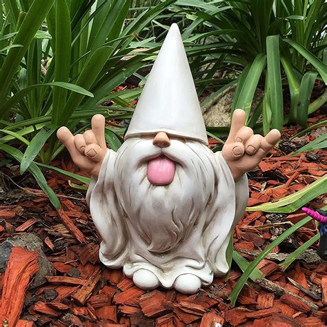 Funny Resin Gnome Figurine Fairy Garden Gnome Garden Gnome | Etsy