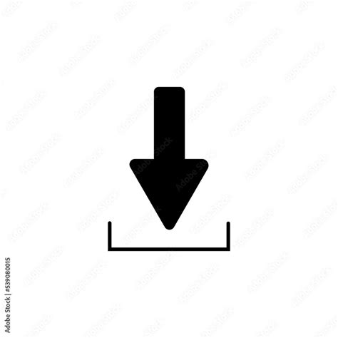 icon donwload editable stroke Stock Vector | Adobe Stock