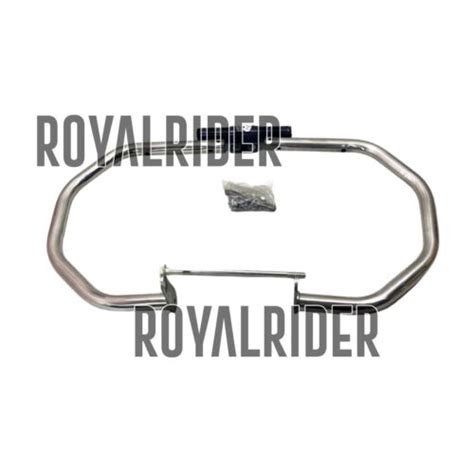 Fits Royal Enfield Meteor 350 And Classic 350 Reborn Octagon Engine Guard Silver Ebay