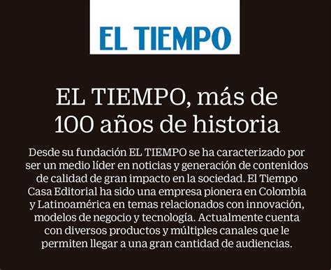 Historia Casa Editorial El Tiempo