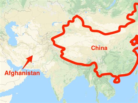 Afghanistan shares a tiny 46-mile border with China — here's the ...