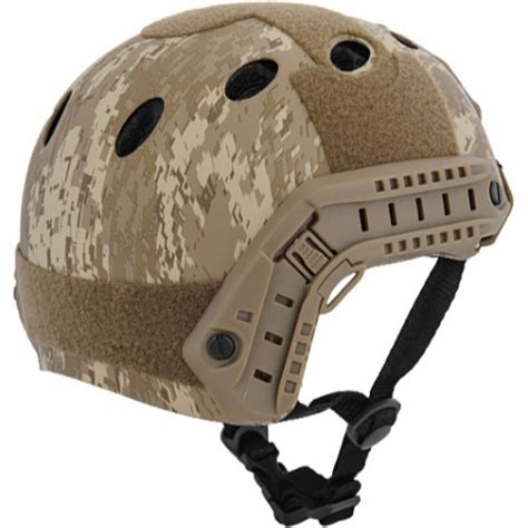 Lancer Tactical Airsoft Tactical Helmet W Retractable Visor Desert Digital Airsoft Megastore