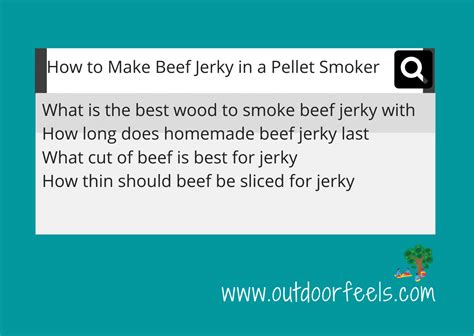 How To Make Beef Jerky In A Pellet Smoker Jan 2025 Outdoor Feels