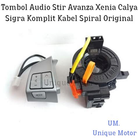 Jual Tombol Audio Stir Avanza Xenia Calya Sigra Komplit Kabel Spiral