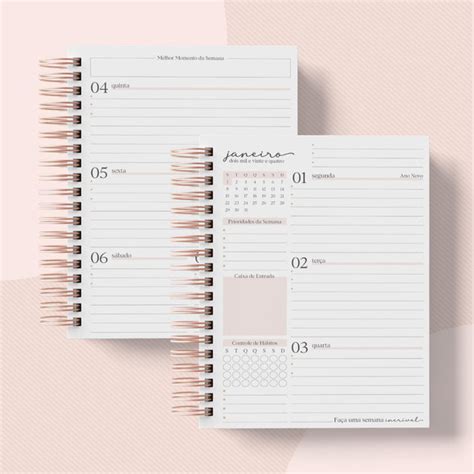 Planner Cole O Momentos Personalizado Elo